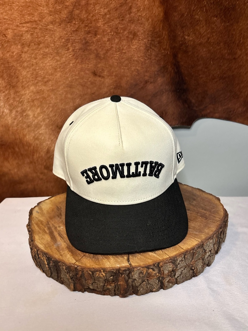 🧢 New Era Baltimore Orioles x Biltmore 9FIFTY Snapback Hat | Cream & Black MLB